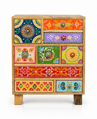 Hand painted drawer - hand, 9