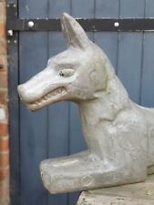 Vintage Fairground Ride Dog Garden Statue Alloy