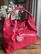 RUSSELL & BROMLEY Shoulder Bag Stud Detail Patent Leather Handbag 