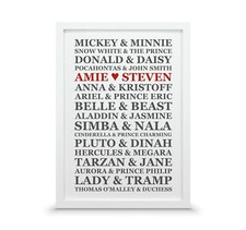 Personalised disney couples - personalised,