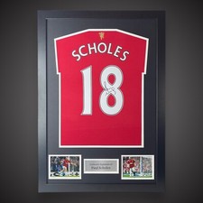 Framed Paul Scholes Hand