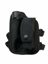 Black Leg Harness With CS Gas Baton Pouch OCH23