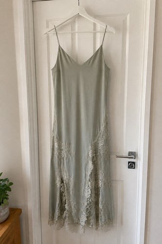 Zara mint green satin lace - zara,