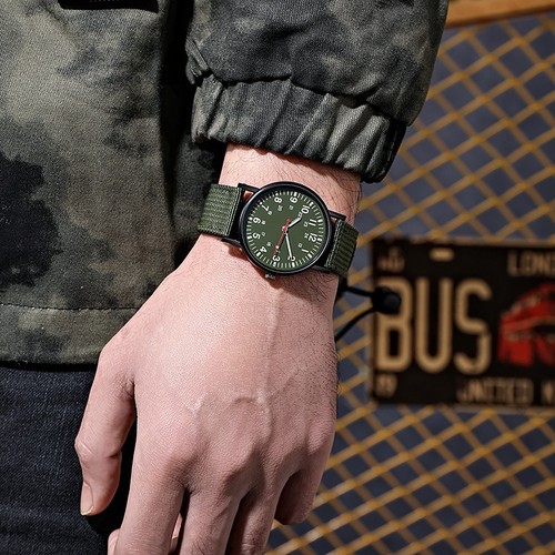 Men military leather date - men’s,