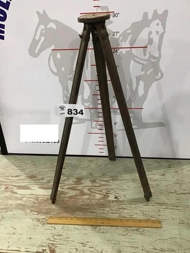 Wood tripod transit survey - wood,