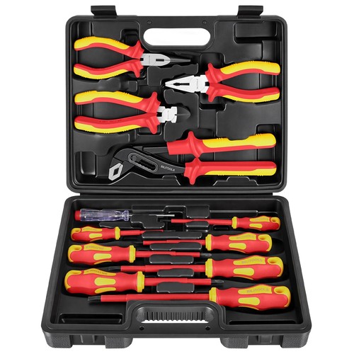 Insulated screwdriver pliers - insulated,