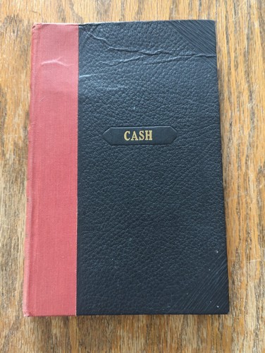 Vintage cash ledger book with - cash,
