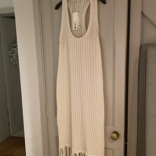 Zara cream fringed - fringed, back