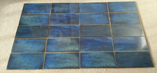 Blue vintage effect ceramic