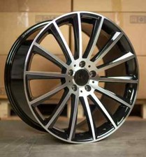 22" turbine black polish lip alloy wheels fits mercedes ML +   tyres amg