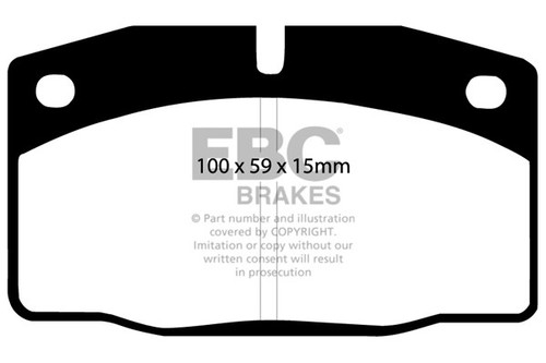 Ebc ultimax front brake pads - front,