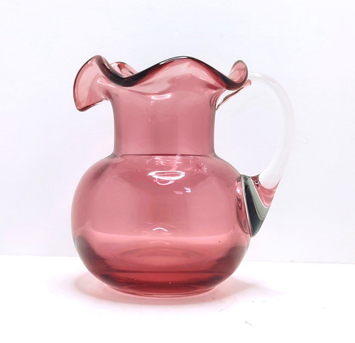 Vintage cranberry glass - cranberry, jug