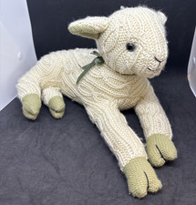 Dora Designs Cream Lamb Knitted Doorstop