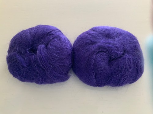 Vintage mohair purple knitting - vintage,