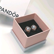 Pair Of Genuine Pandora Round