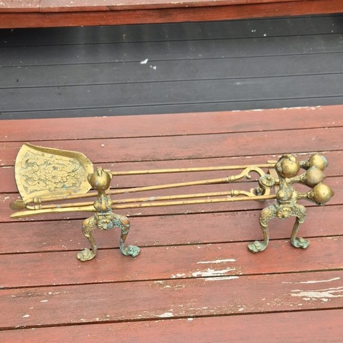 Antique brass ball - antique, top