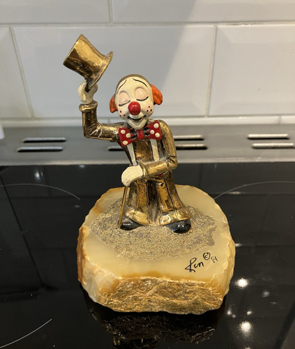 Clown 24k gold - clown, plate