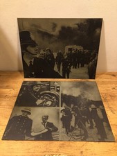 2 Vintage 1960s 70s ? Metal Newspaper Printing Plates Fire Ambulance N London