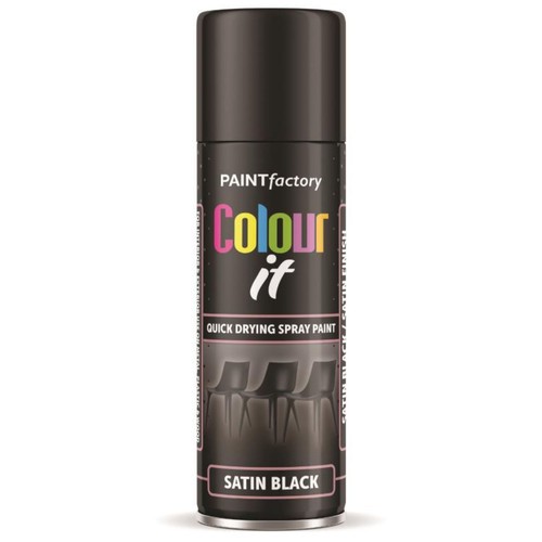 Black satin spray paint - spray,