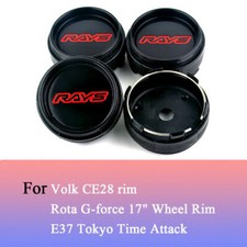 4x 66mm RAYS hub cap wheel