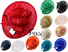 Women Large Headband Fascinator Clip Oval Design On Wedding Ladies Day Ascot Hat