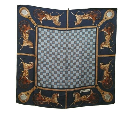 Celine silk scarf foulard - celine,