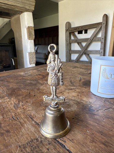 Vintage brass bell scitish - brass,