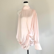LEO & LIN blush pink poly-silk