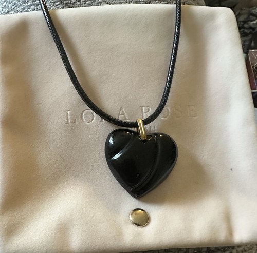 Lola rose necklace - necklace, black