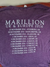 Marillion F.E.A.R Tour T Shirt  2016