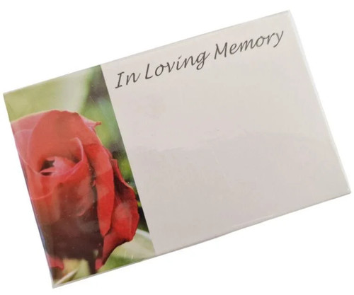 Flower cards loving memory - in,