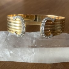 Cartier K18 Diamond 2C Vintage