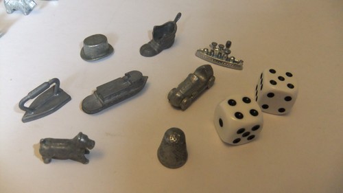 Monopoly vintage metal token - monopoly,