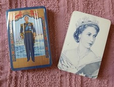 Vintage Royal Collection Coronation Playing Cards Queen Elizabeth II/Philip 1953