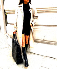 Vintage Black Full Zip Riding