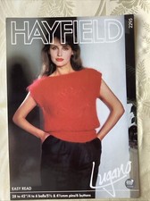 Hayfield Lugano knitting pattern 2295. Slipover mohair sweater 28-42" Original