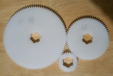 99T, 66T, 30T Set of 3x Harrison M250 change gears