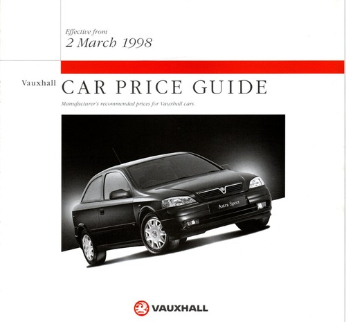 Vauxhall 1998 price guide - vauxhall,