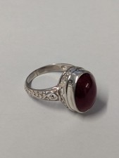 925 Silver Red Sponge Coral