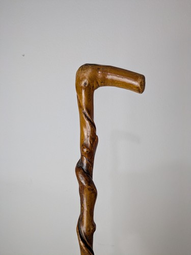 Vintage walking stick wooden - walking,
