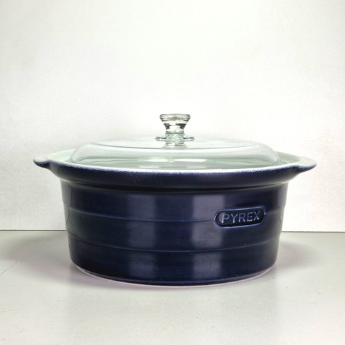 Pyrex blue ceramic - blue,