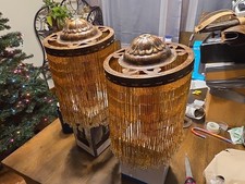 Vintage Beaded Lamp Shades In