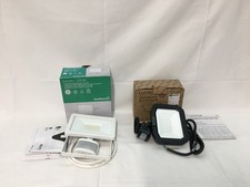 Small bundle of 2 LED Floodlights with PIR 1 x Black 1 x White - Wired - New/Box
