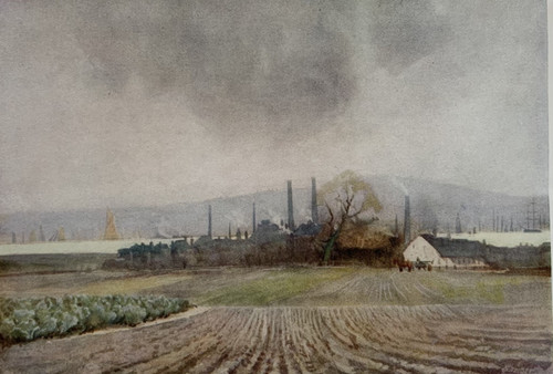 Grays essex antique print - grays,