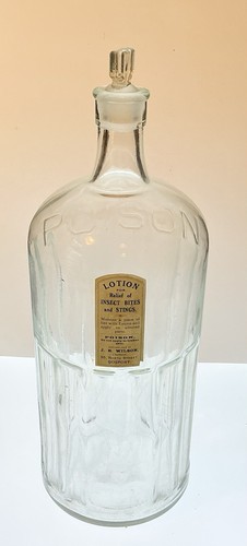 Large glass poison - glass,