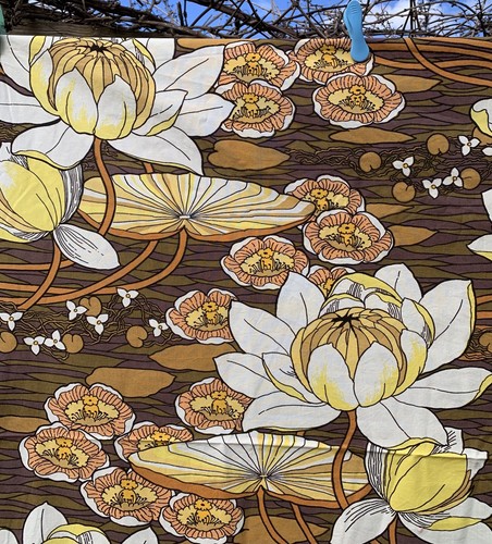 Bold retro brown yellow floral - bold,