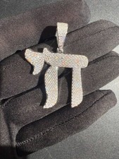 Moissanite Chai Pendant Solid