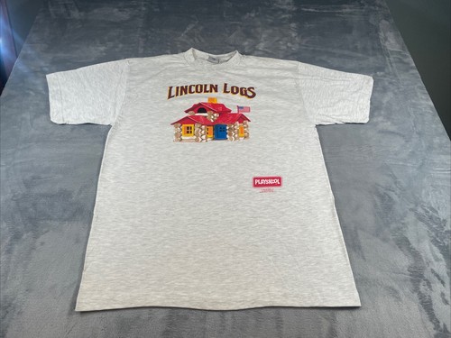 Vtg lincoln logs shirt 1998 - lincoln,
