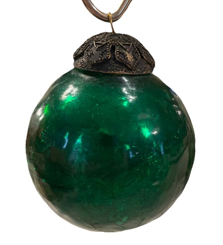 Vtg antique green round - antique,