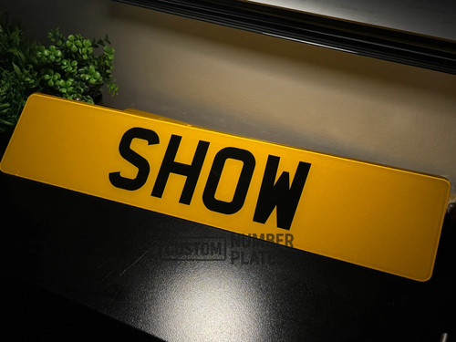 Standard printed show plate - 2d,